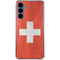 Switzerland Flag Distressed Galaxy A35 5G Clear Case